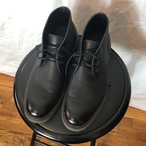 Leather Black Dress Boots (C)